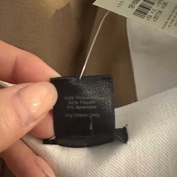 Ann Taylor Colorblock Zipper Front Fit & Flare Style Career Dress Size 8 NWT - Picture 11 of 12